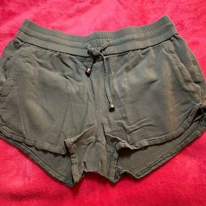 Army green shorts